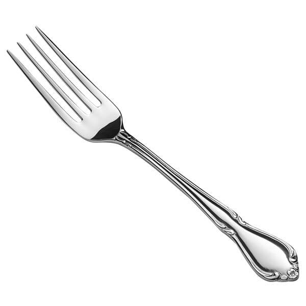 An Acopa Blair stainless steel dinner fork with a silver handle.