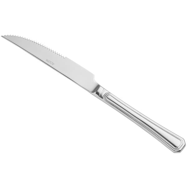 a silver knife with a handle