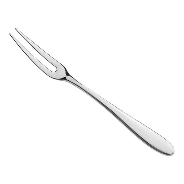 An Acopa Remy stainless steel escargot fork with a silver handle.